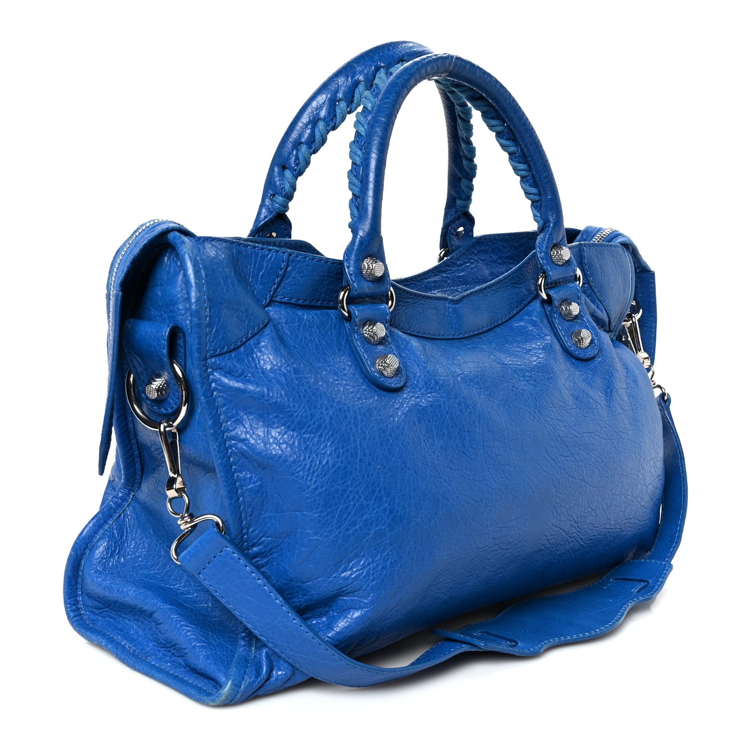 Balenciaga Agneau Giant 12 Silver Hardware City Bleu Lazuli 4 of 13