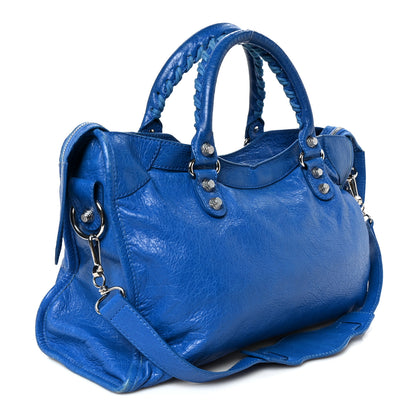 Balenciaga Agneau Giant 12 Silver Hardware City Bleu Lazuli 4 of 13
