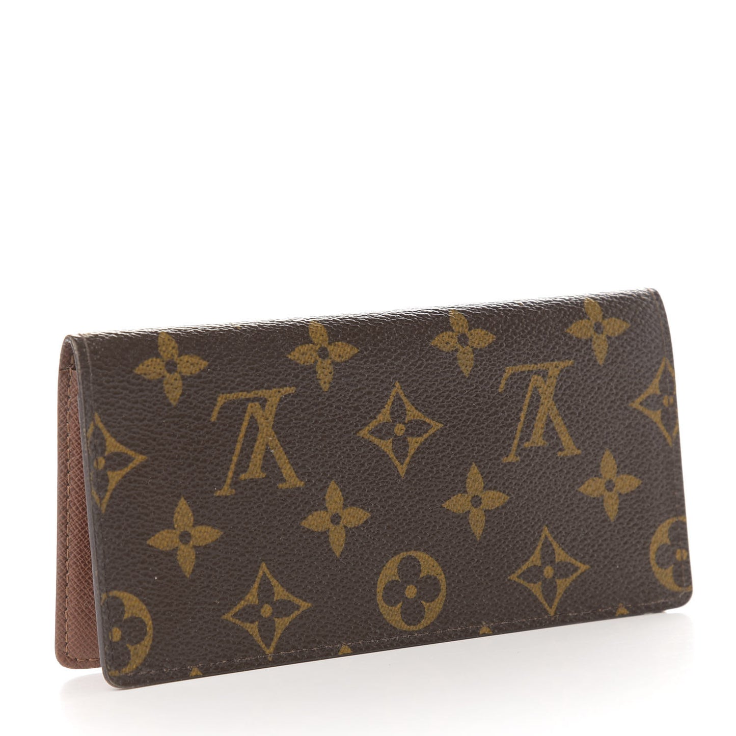 Monogram Simple Checkbook Holder Wallet Cover