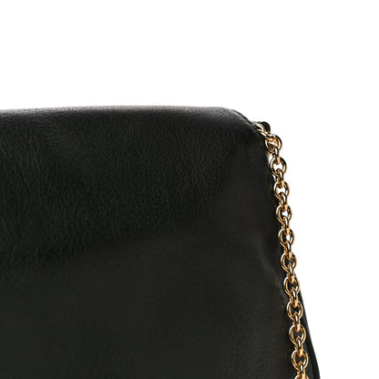 Fendi Vitello Flamingo Enamel Fendista Pouchette Crossbody Black 17 of 22