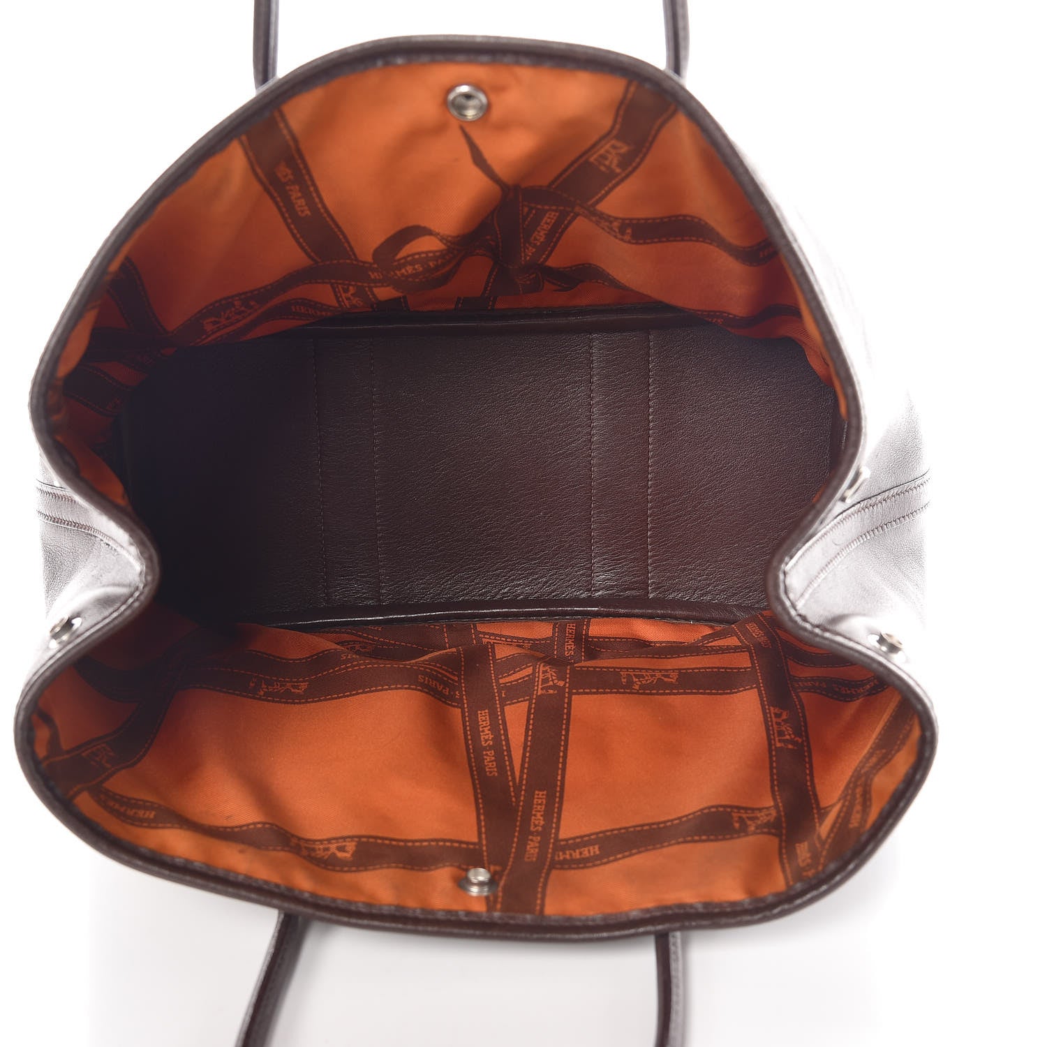 Hermes Swift Bolduc Twilly Garden Party TPM Chocolate 5 of 12