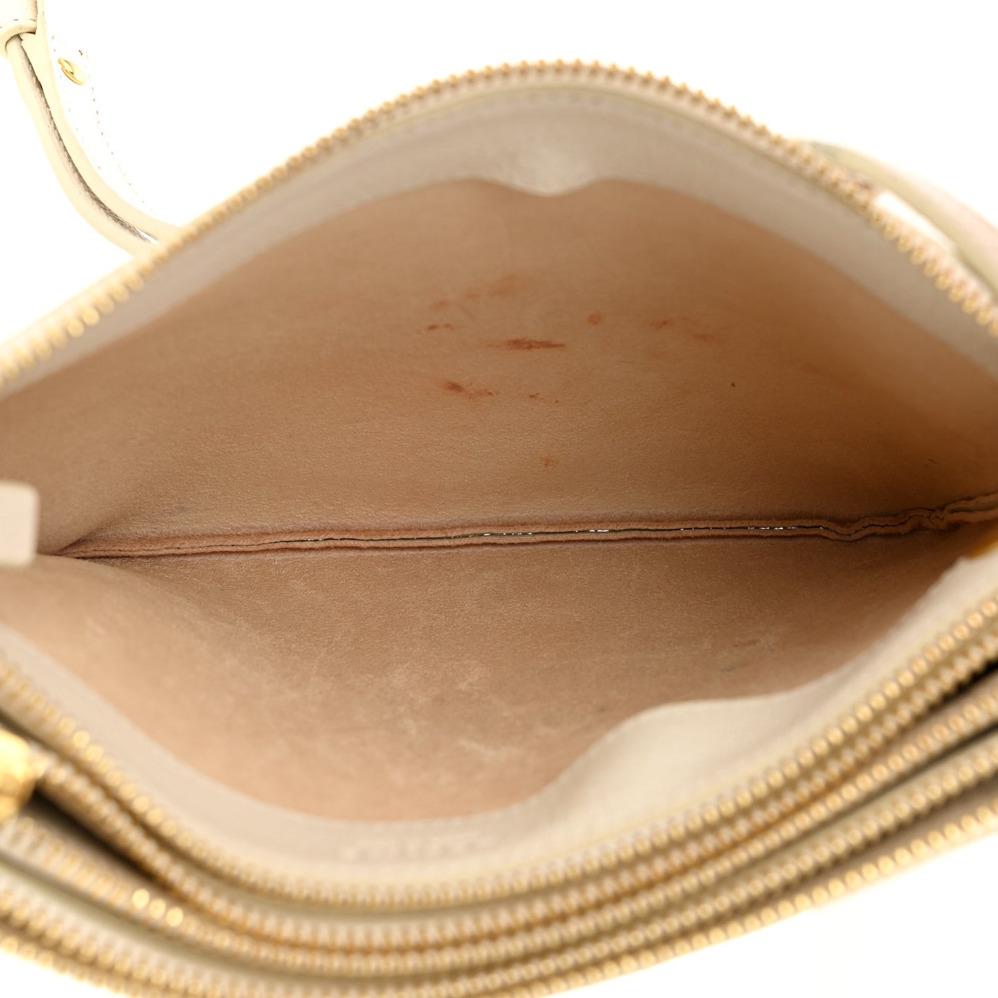 Goatskin Small Trio Crossbody Bag White