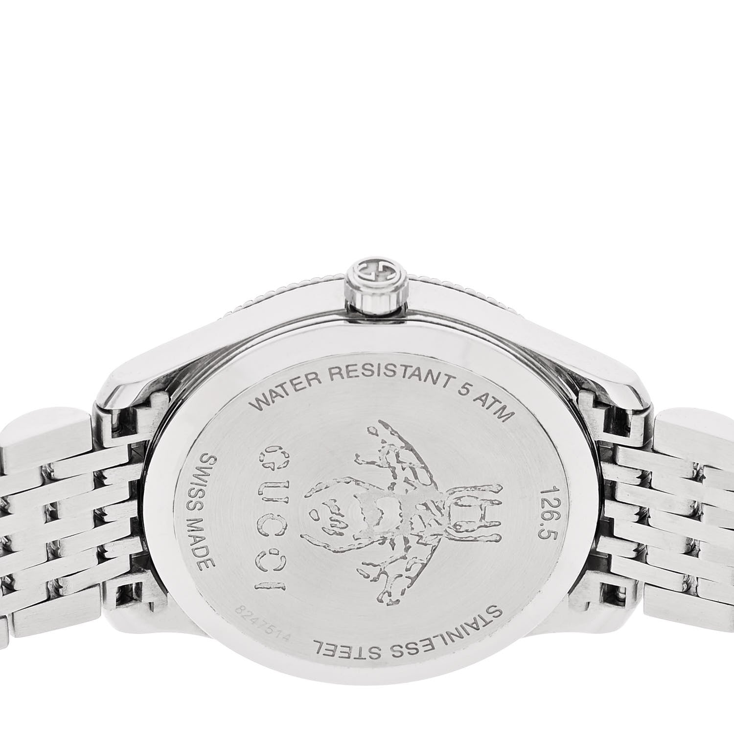 Gucci Stainless Steel 29mm G-Timeless Bee Quartz Watch 4 of 5