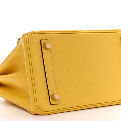Hermes Taurillon Novillo Birkin 25 Jaune De Naples 9 of 10