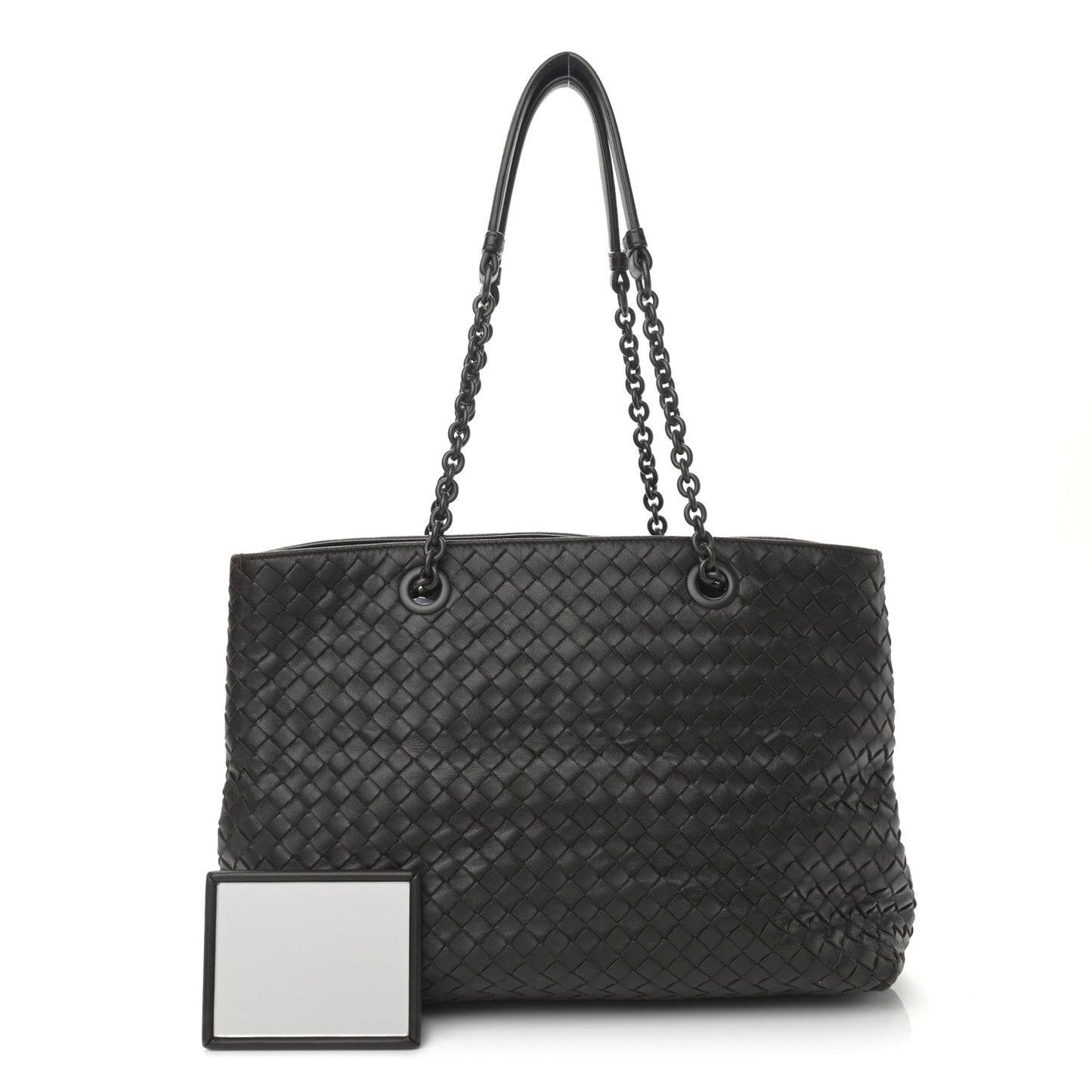 Nappa Intrecciato Medium Tote Grey
