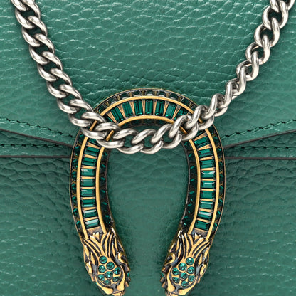 Gucci Dollar Calfskin Crystal Mini Dionysus Top Handle Bag Emerald 7 of 10