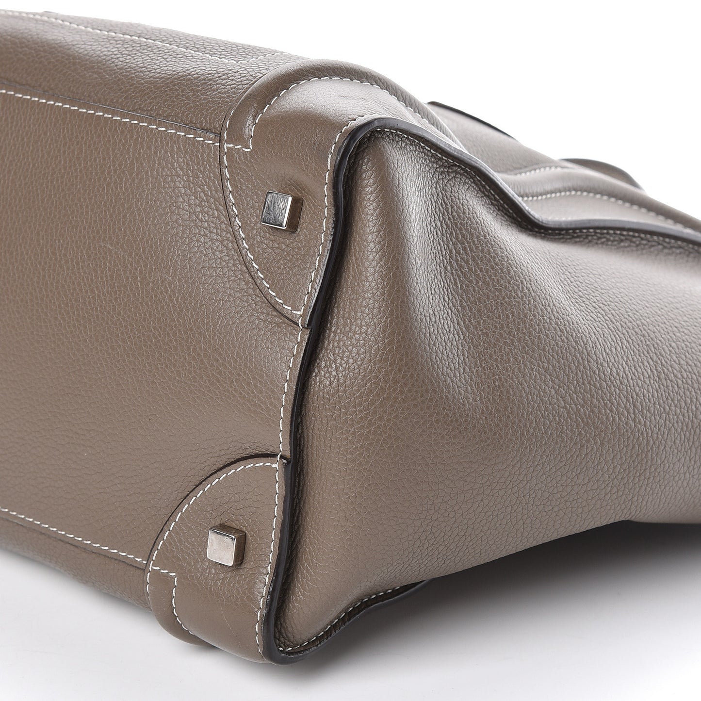 Drummed Calfskin Mini Luggage Souris
