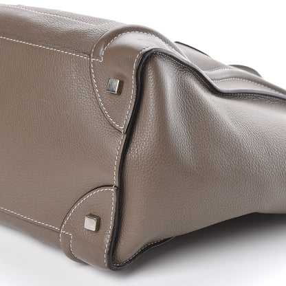 Celine Drummed Calfskin Mini Luggage Souris 9 of 9