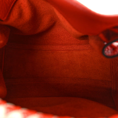 Mulberry Heavy Grain Small Iris Tote Coral Orange 5 of 8