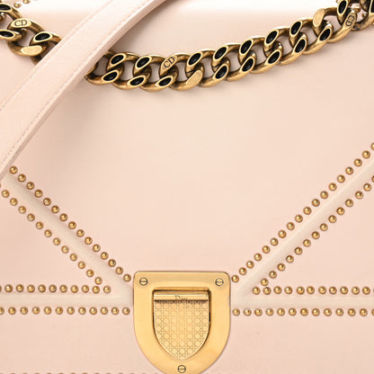 Christian Dior Calfskin Studded Medium Diorama Flap Bag 8 of 14