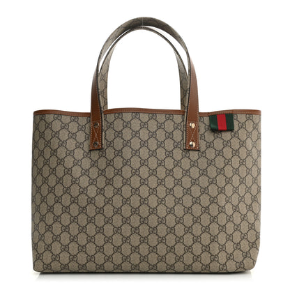 Gucci GG Plus Monogram Medium Signature Web Loop Tote Brown 1 of 10
