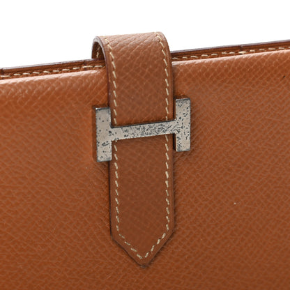 Hermes Epsom Bearn Gusset Wallet Gold 5 of 5