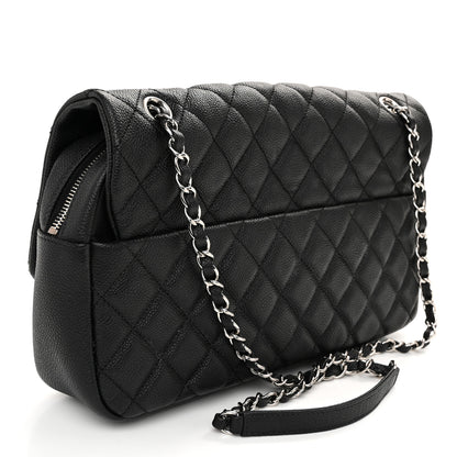 Chanel Caviar Quilted Jumbo Easy Flap Black 3 of 11