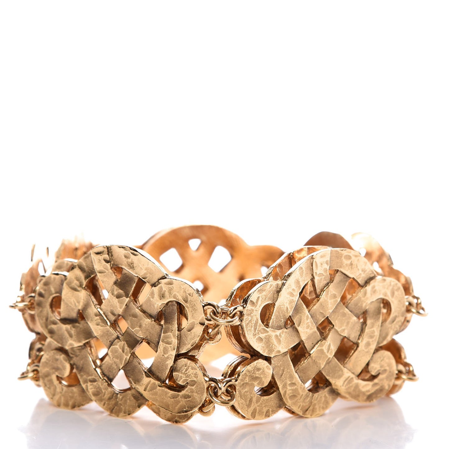 Hammered Chain Belt Gold