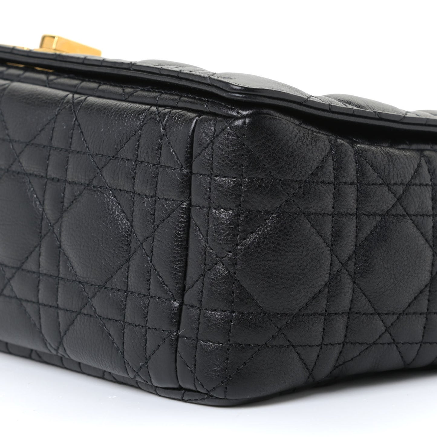Lambskin Cannage Large Caro Bag Black