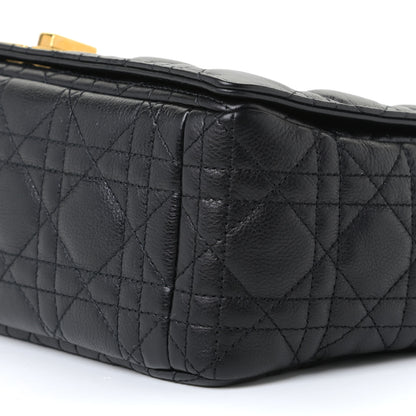 Christian Dior Lambskin Cannage Large Caro Bag Black 6 of 12