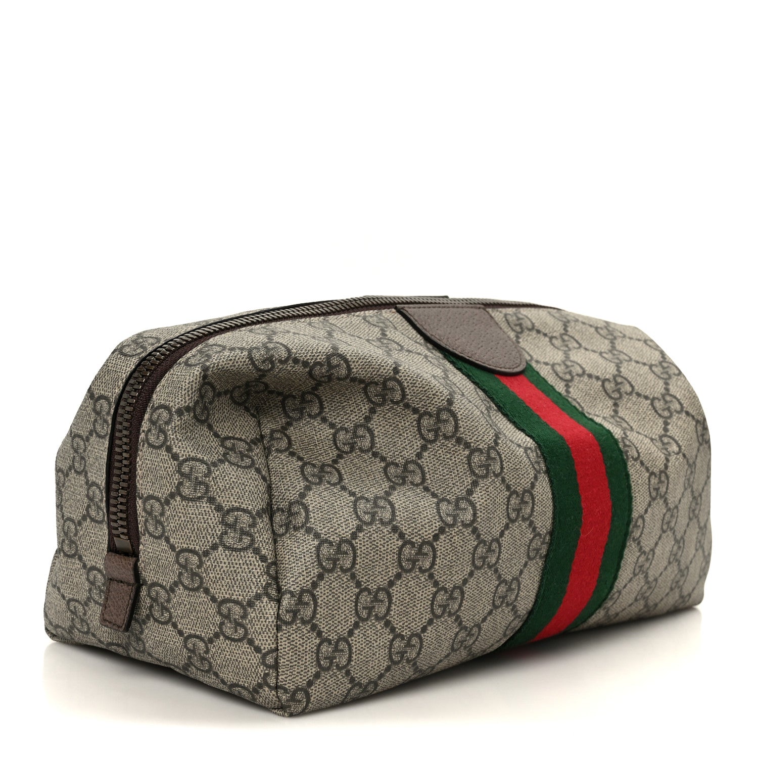 Gucci GG Supreme Monogram Web Ophidia Toiletry Case Beige 1826152