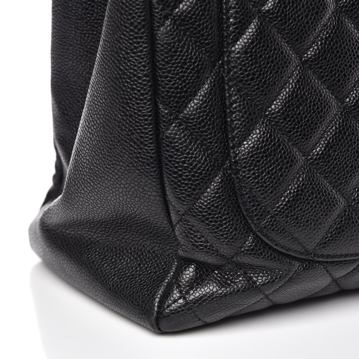 Caviar Quilted Grand Shopping Tote GST Black