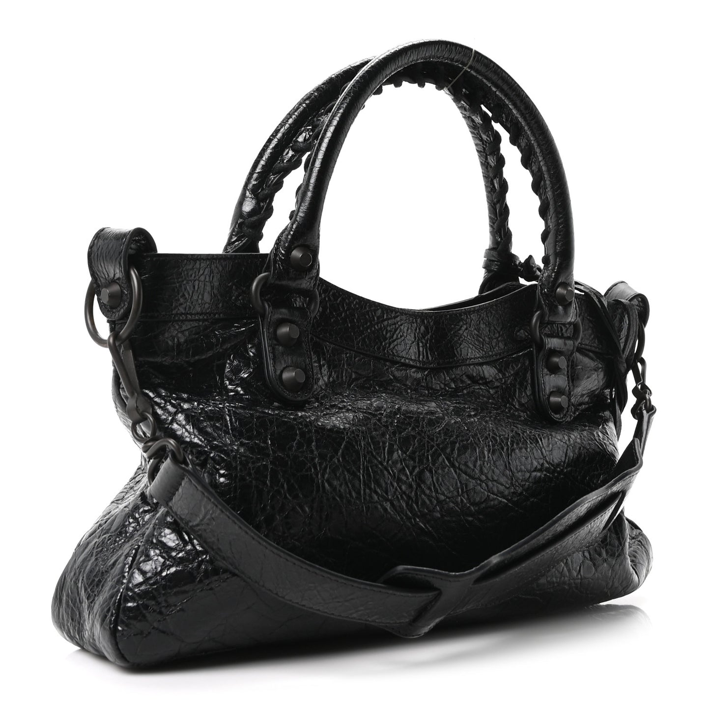 Agneau Arena Classic Hardware Le City First Bag Black