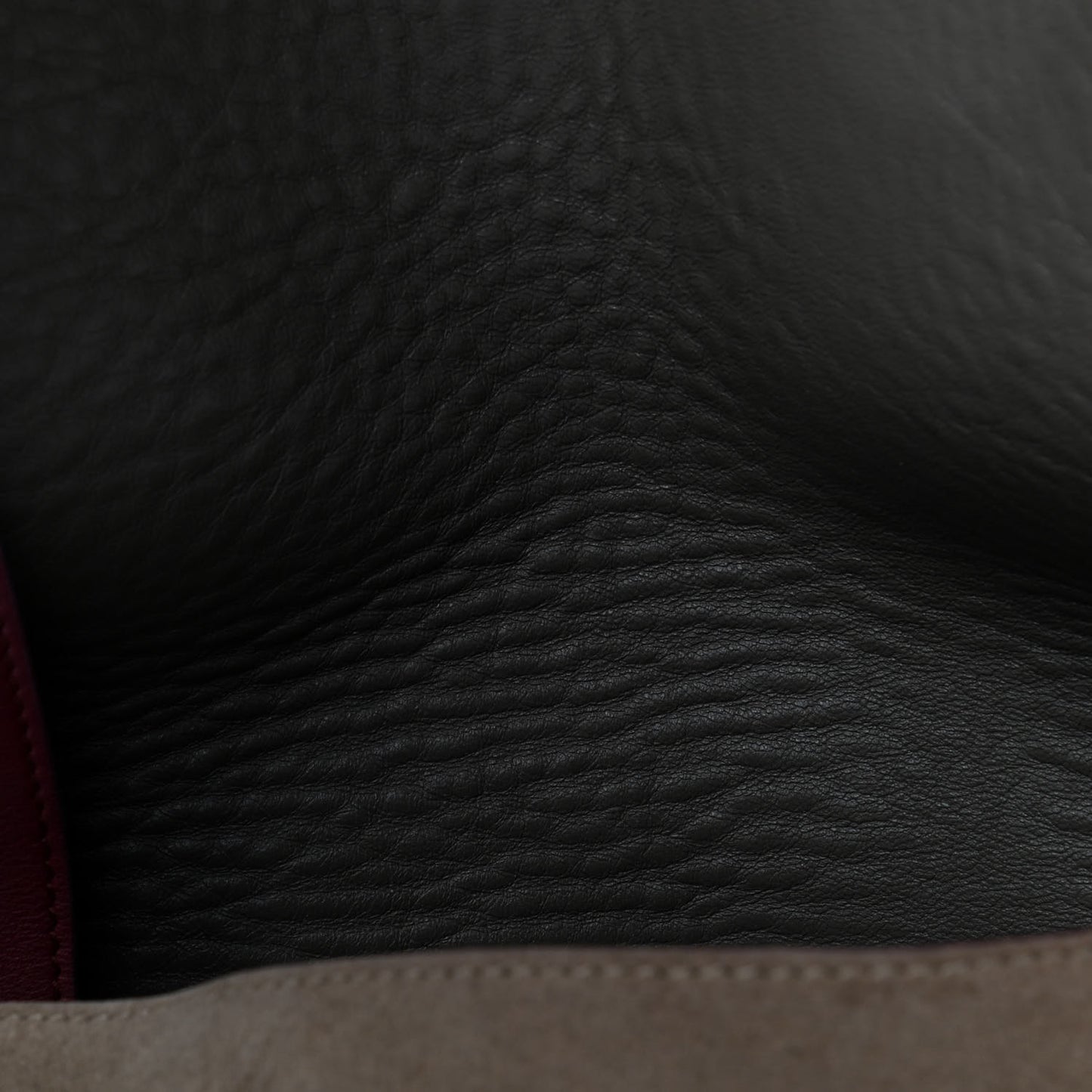 Calfskin Suede All Soft Shoulder Bag Burgundy