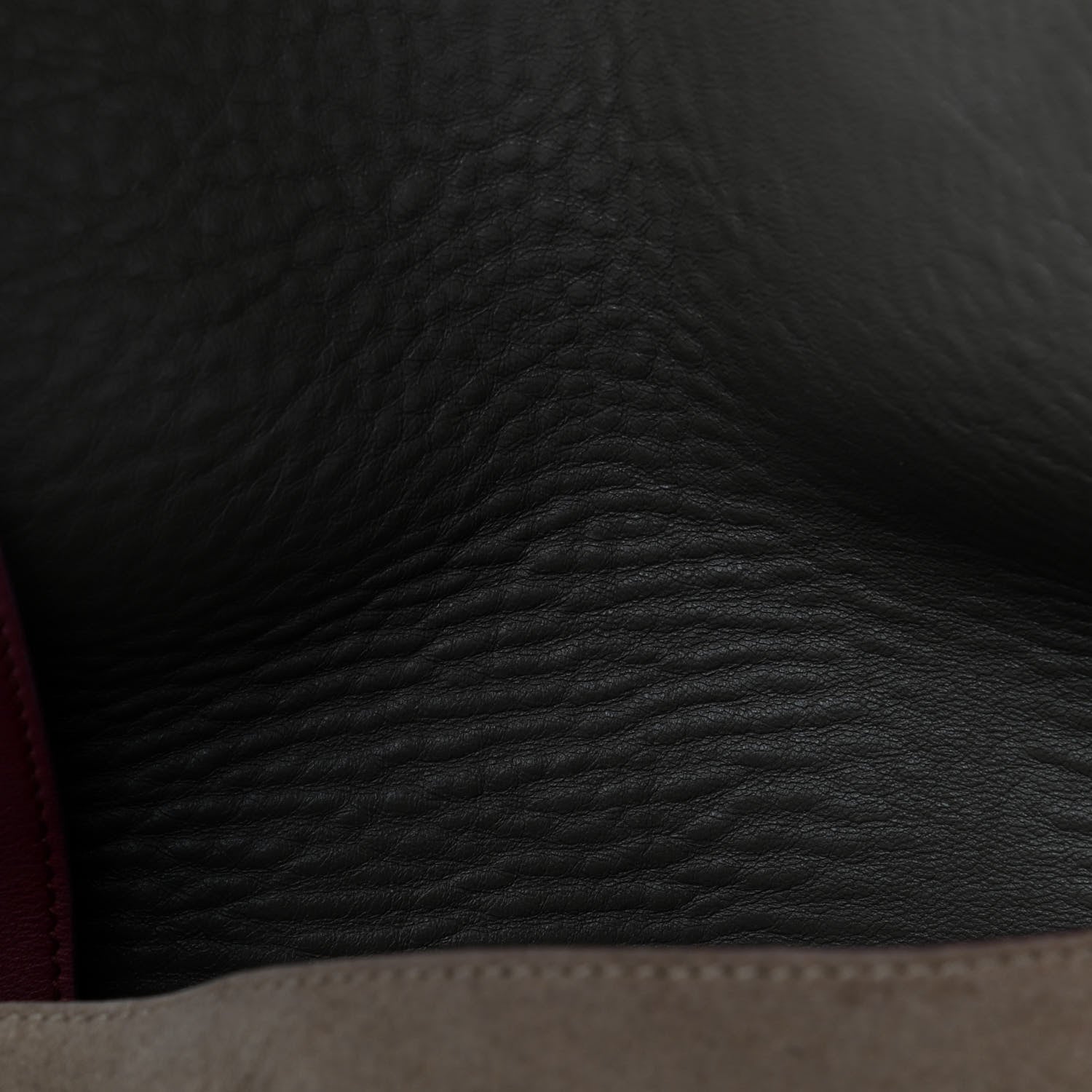Celine Calfskin Suede All Soft Shoulder Bag Burgundy 6 of 8