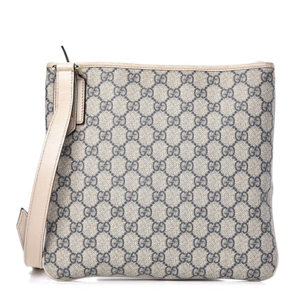Gucci GG Plus Monogram Flat Messenger Bag Beige Off White 1 of 12
