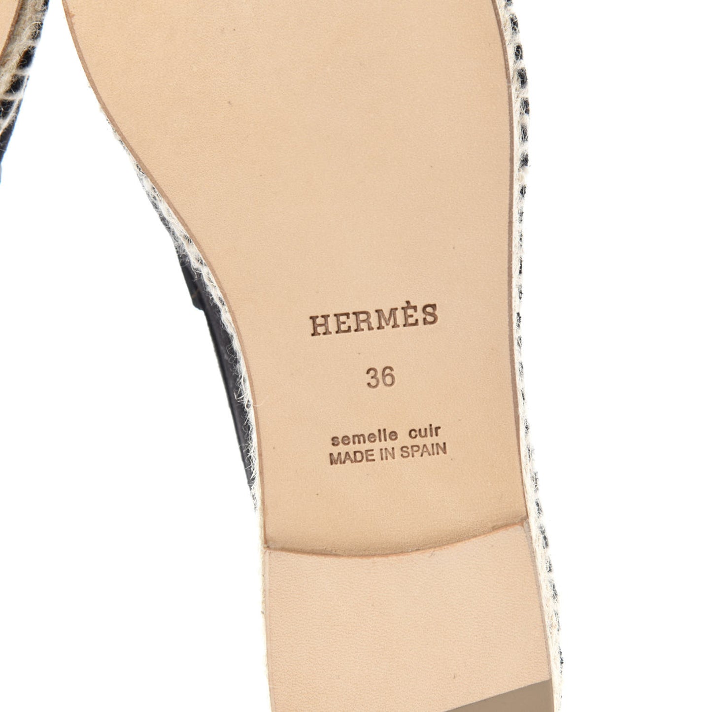 Suede Calfskin Womens Trip Espadrilles 36 Black