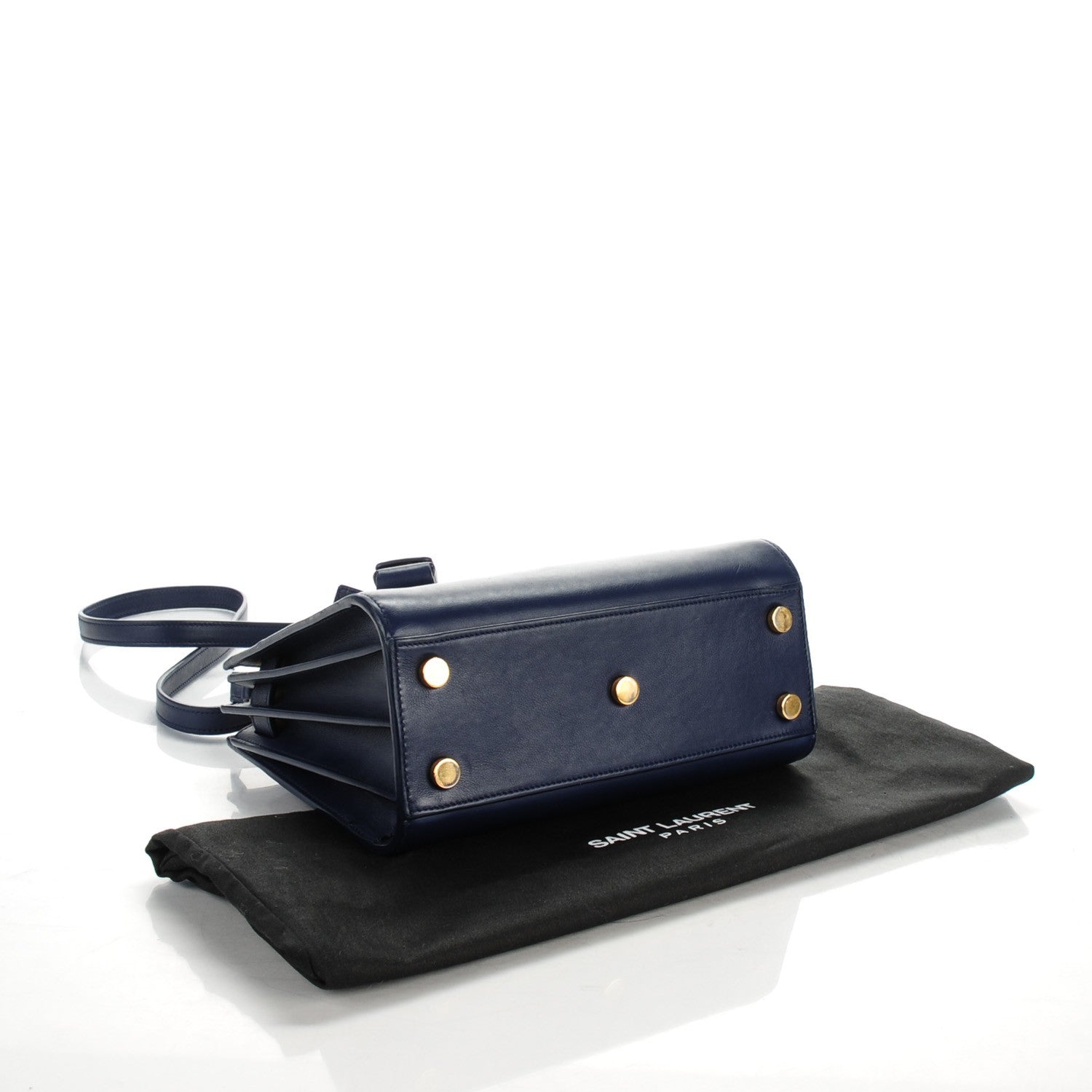 Saint Laurent Calfskin Nano Sac De Jour Dark Blue 4 of 6
