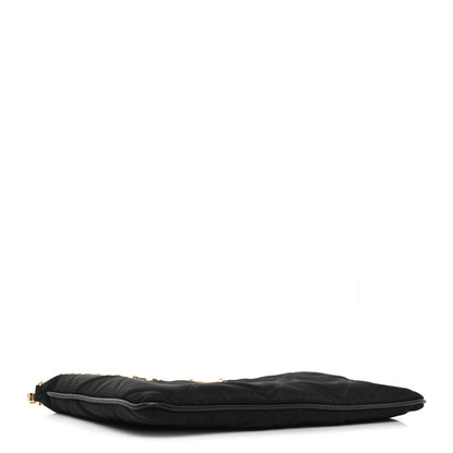 Prada Re-Nylon Tessuto Impuntu Quilted Re-Edition 1995 Chaine Pouch Black 4 of 10