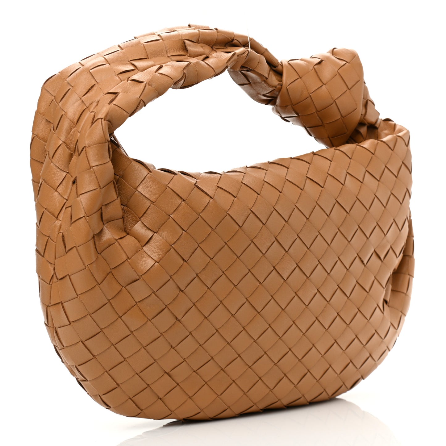 Nappa Intrecciato Teen Jodie Hobo Caramel