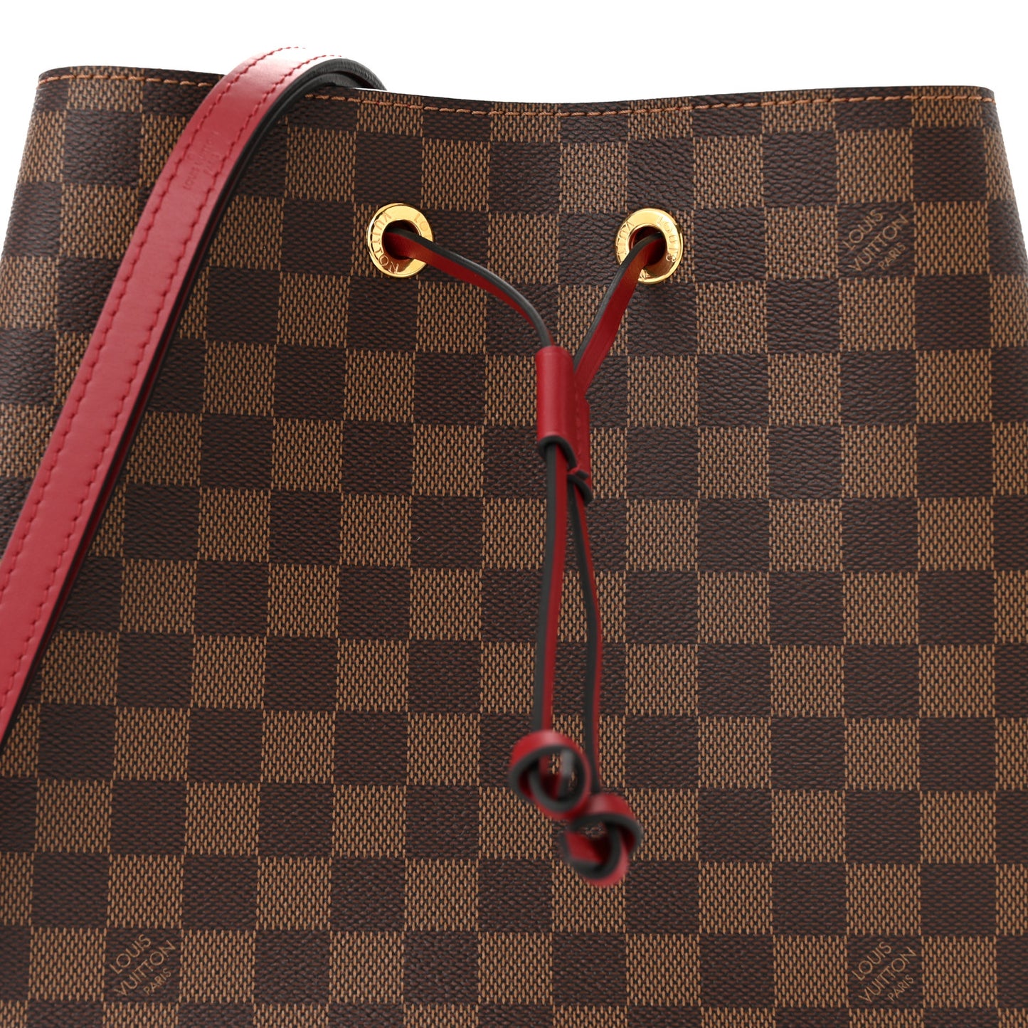 Damier Ebene Neonoe MM Cherry Berry