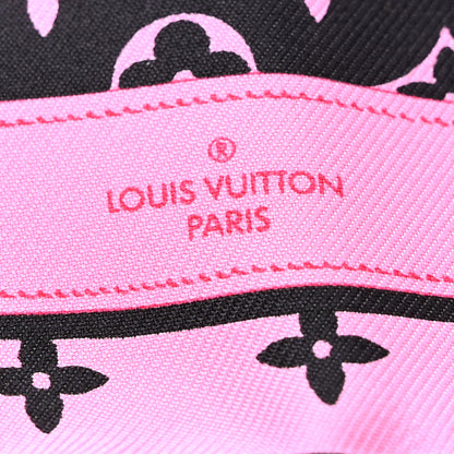 Louis Vuitton Silk Monogram Confidential Square Scarf Black 2 of 10