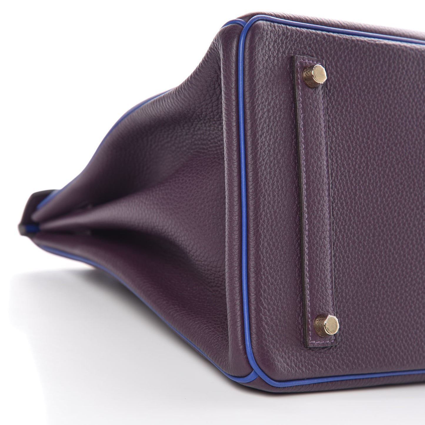 Togo Horseshoe Birkin 35 Raisin Bleu Electrique