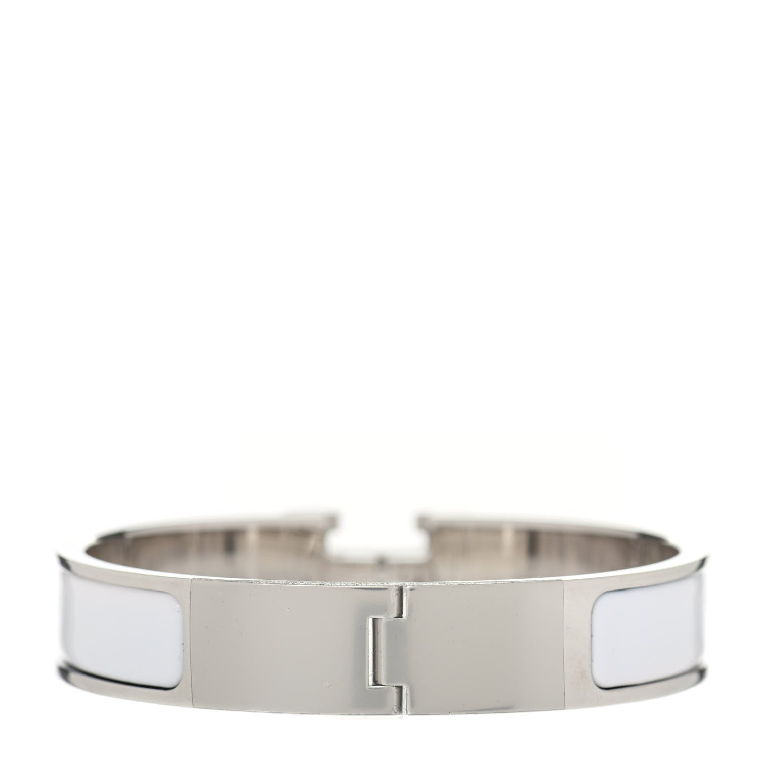Hermes Enamel Narrow Clic Clac H Bracelet PM White 3 of 3
