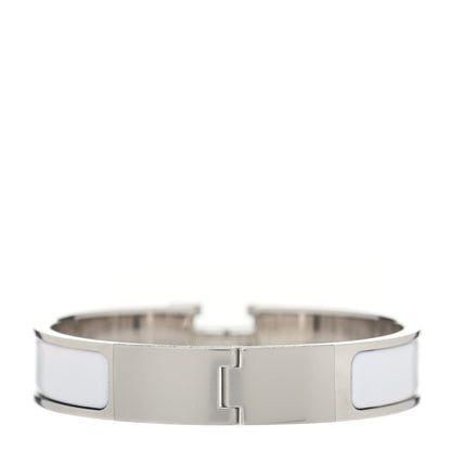 Hermes Enamel Narrow Clic Clac H Bracelet PM White 3 of 3