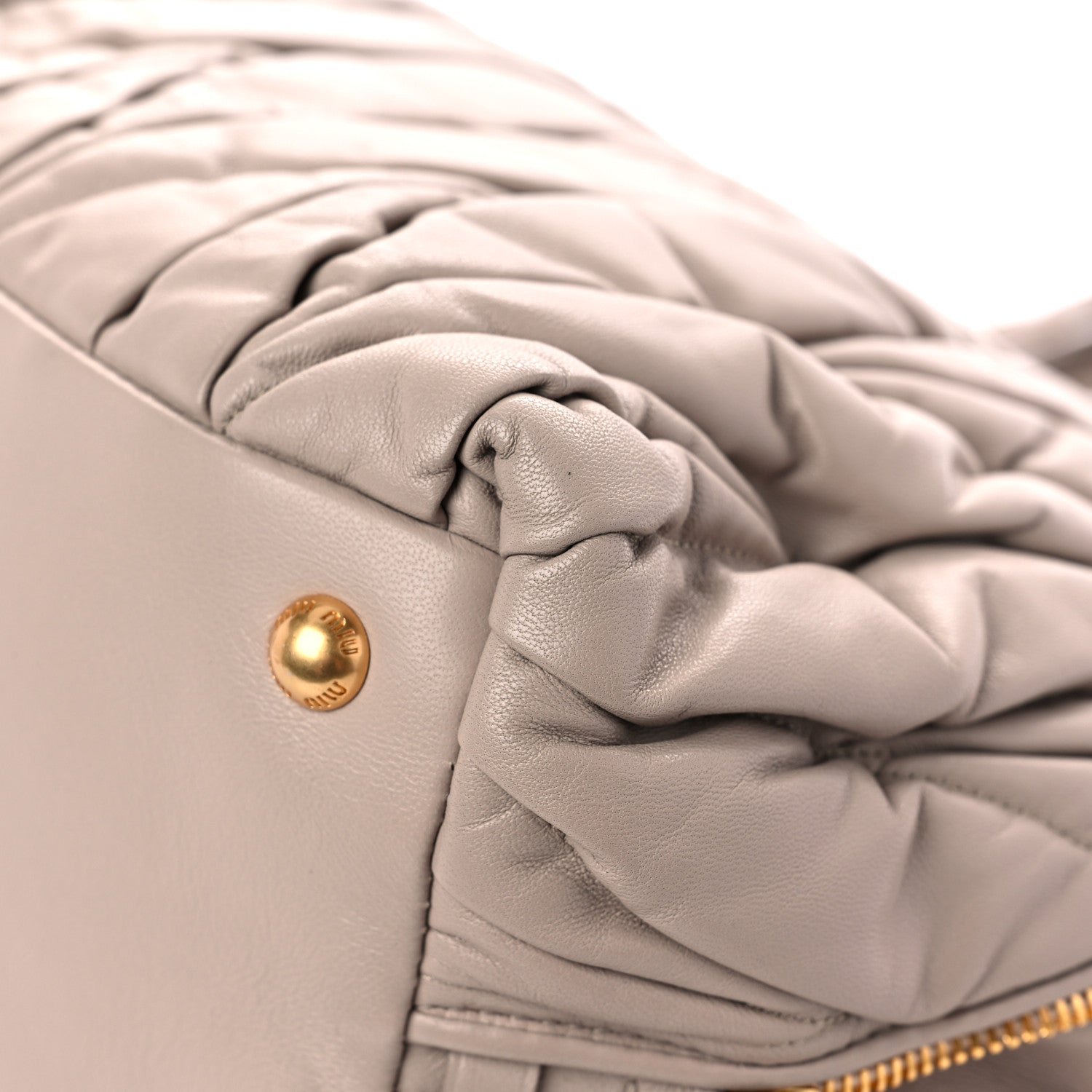 Miu Miu Nappa Matelasse Bauletto Top Handle Seta 6 of 13