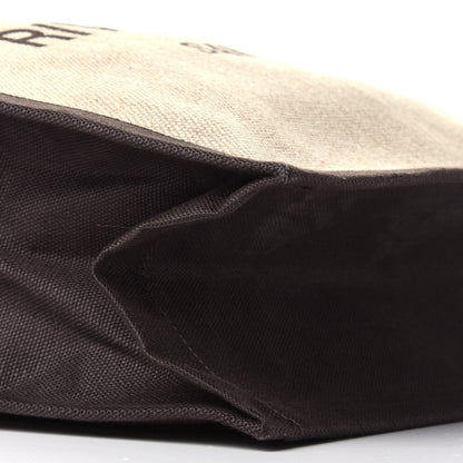 Saint Laurent Linen Calfskin Rive Gauche Tote Natural 8 of 9