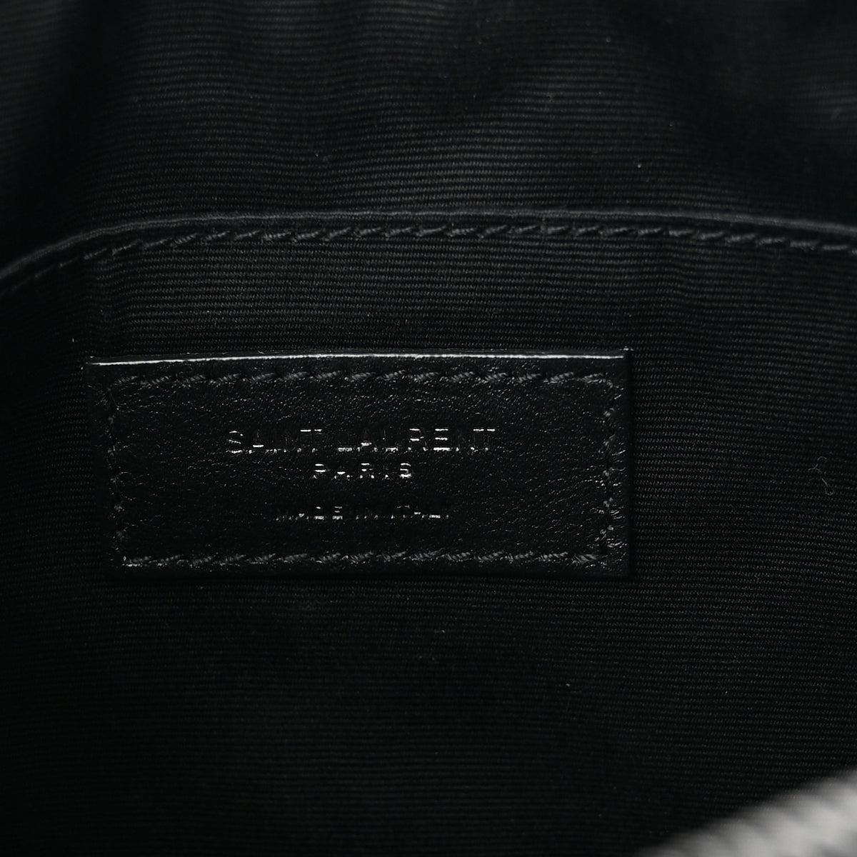 Patent Calfskin Matelasse Monogram Lou Camera Bag Black