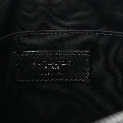Saint Laurent Patent Calfskin Matelasse Monogram Lou Camera Bag Black 6 of 10