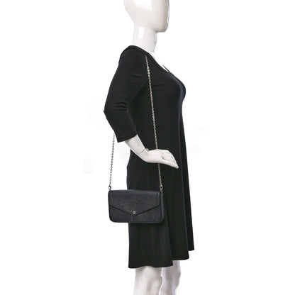 Louis Vuitton Epi Pochette Felicie Black 2 of 10