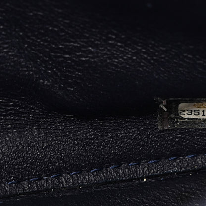 Chanel Crackled Calfskin Jumbo Double Flap Blue 7 of 12