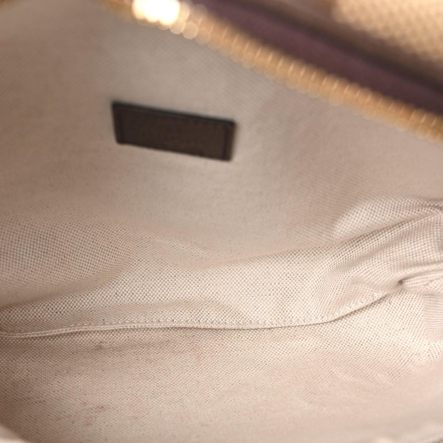 Monogram Jumbo GG Textured Dollar Calfskin Web Belt Bag Camel Ebony New Acero