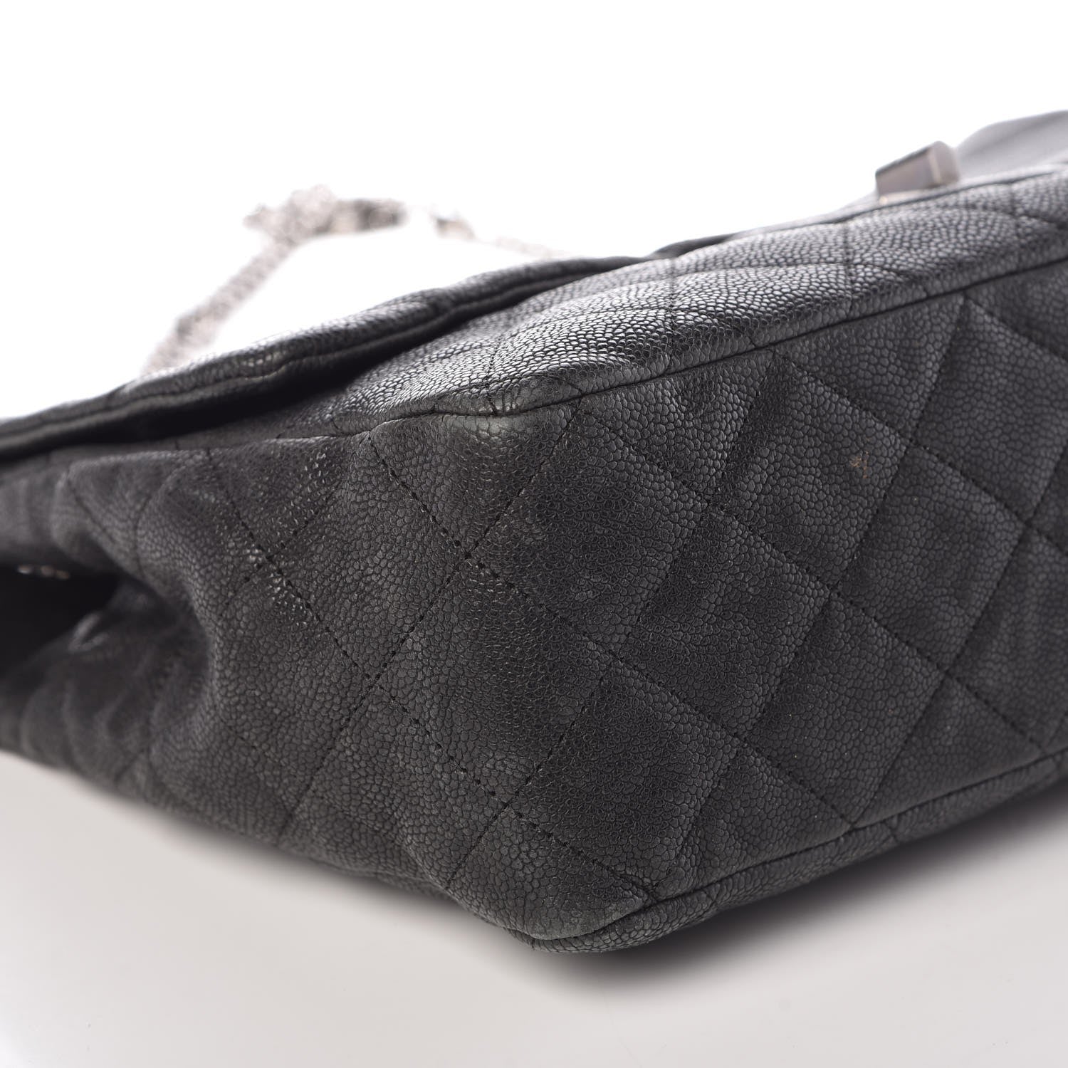 Chanel Washed Caviar Quilted 2.55 Reissue 227 Bijoux Chain Flap Black 14 of 16