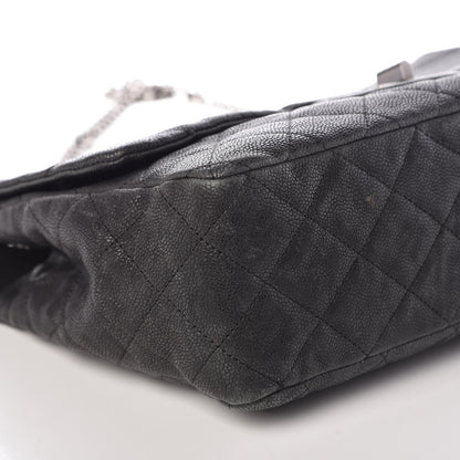Chanel Washed Caviar Quilted 2.55 Reissue 227 Bijoux Chain Flap Black 14 of 16