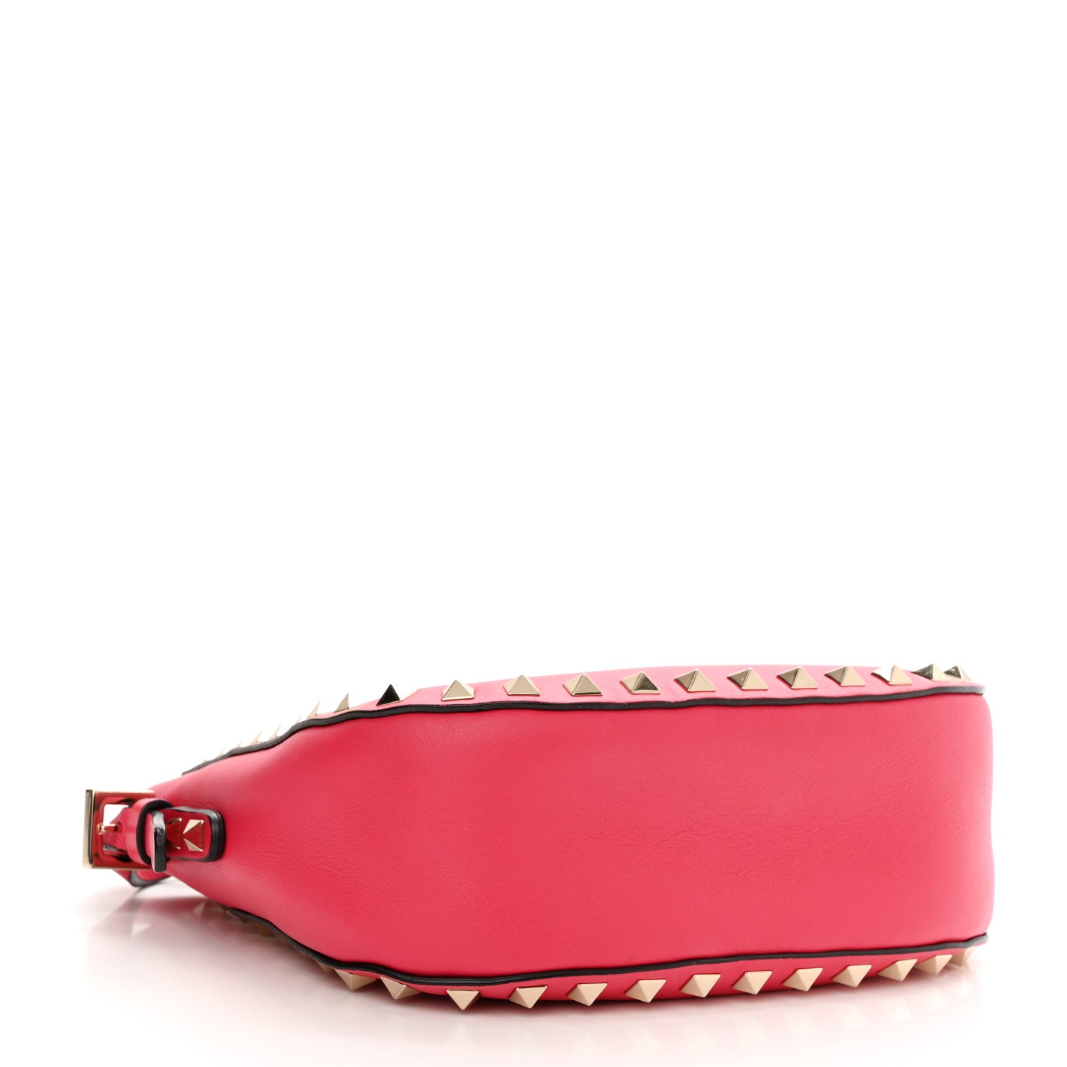 Valentino Garavani Vitello Rockstud Flip-Lock Satchel Fragola 4 of 10