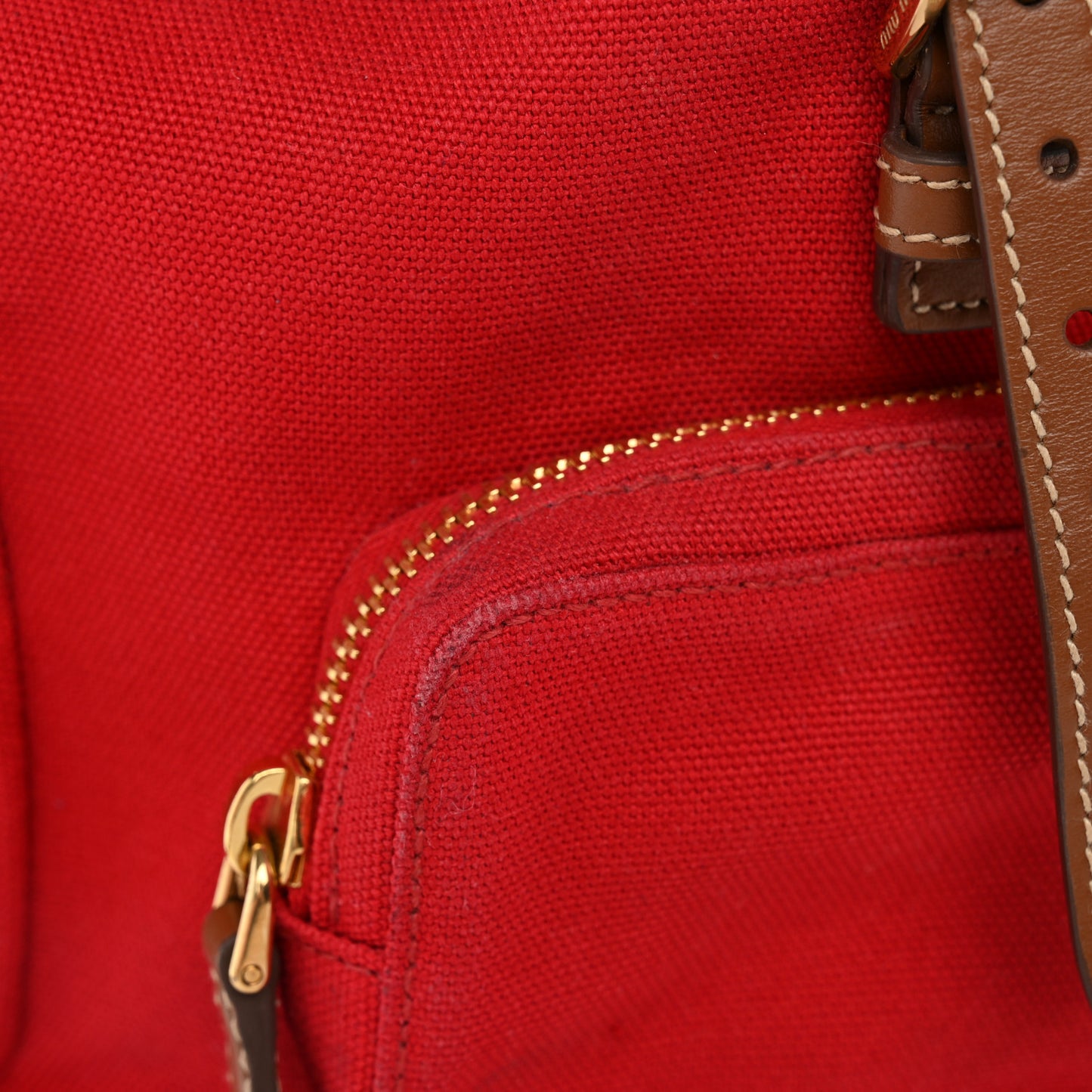 Canapa Soft Calfskin Mini Backpack Rosso Brandy