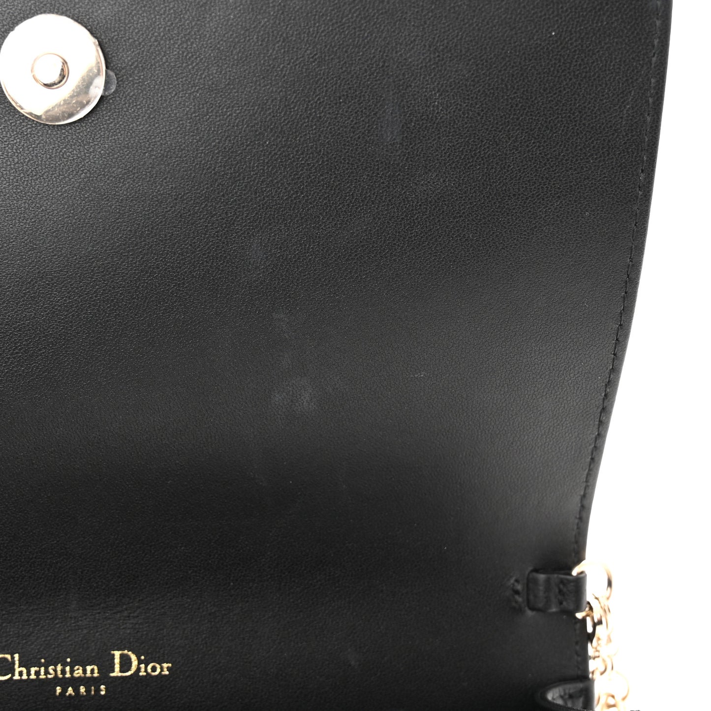 Lambskin Cannage Lady Dior Pouch Black