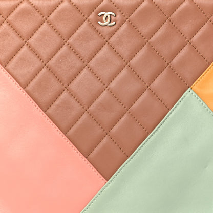 Chanel Lambskin Patchwork Large Cosmetic Case Multicolor 8 of 10