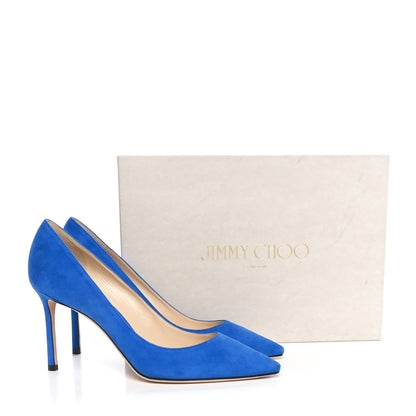 Jimmy Choo Suede Romy 85 Pumps 39.5 Electric Blue 8 of 8