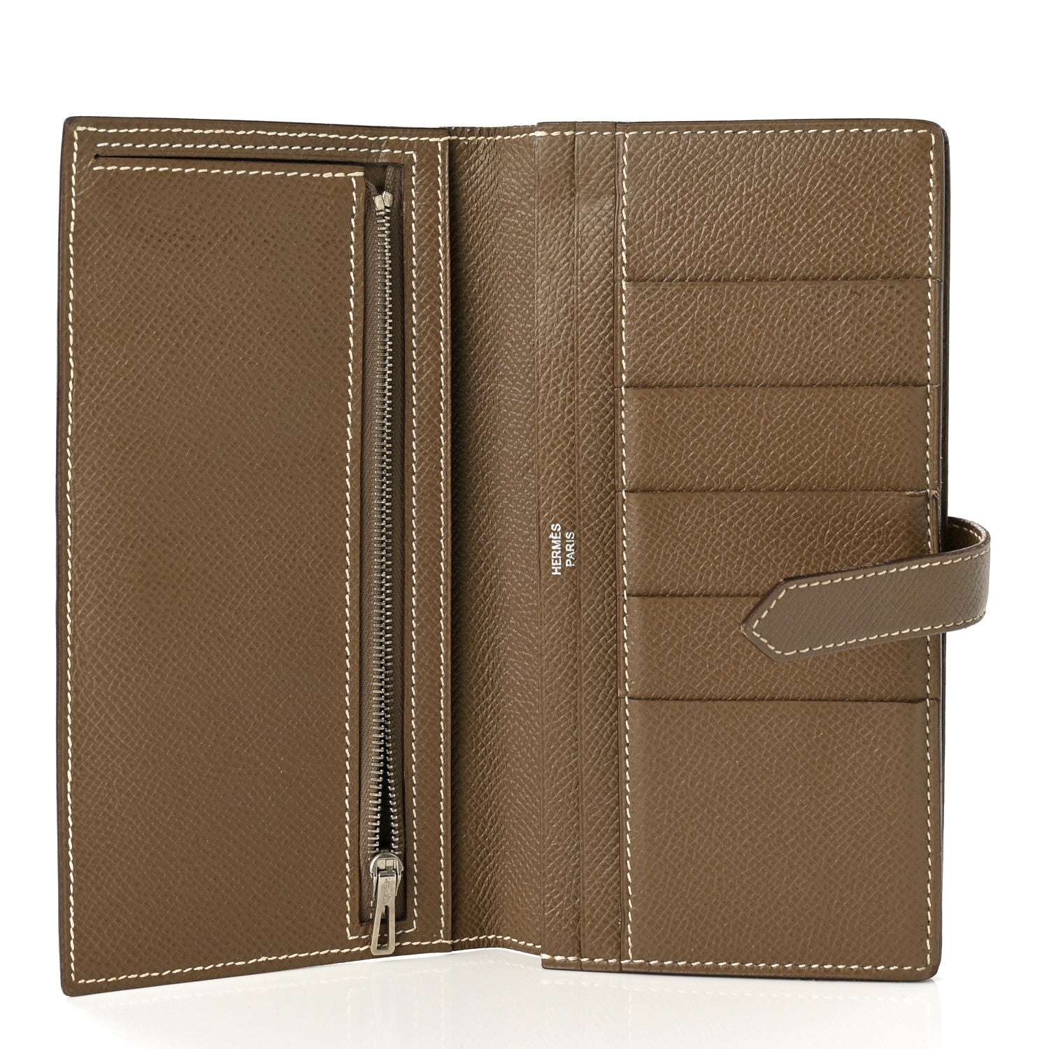 Hermes Epsom Bearn Gusset Wallet Etoupe 5 of 11
